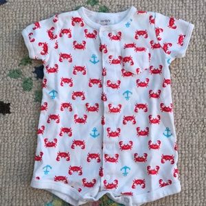 Carter's Crab and Anchor Romper